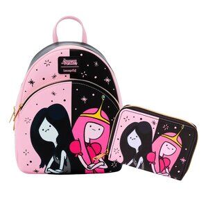 Loungefly Adventure Time Princess Bubblegum & Marceline Backpack and Wallet NWT